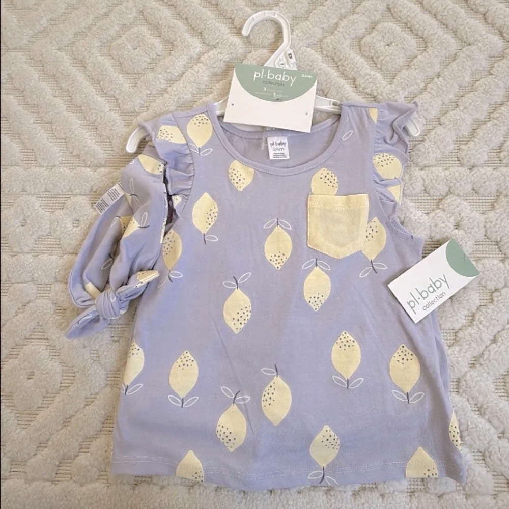 pl baby Lemon 3pc Outfit size 24 months BNWT